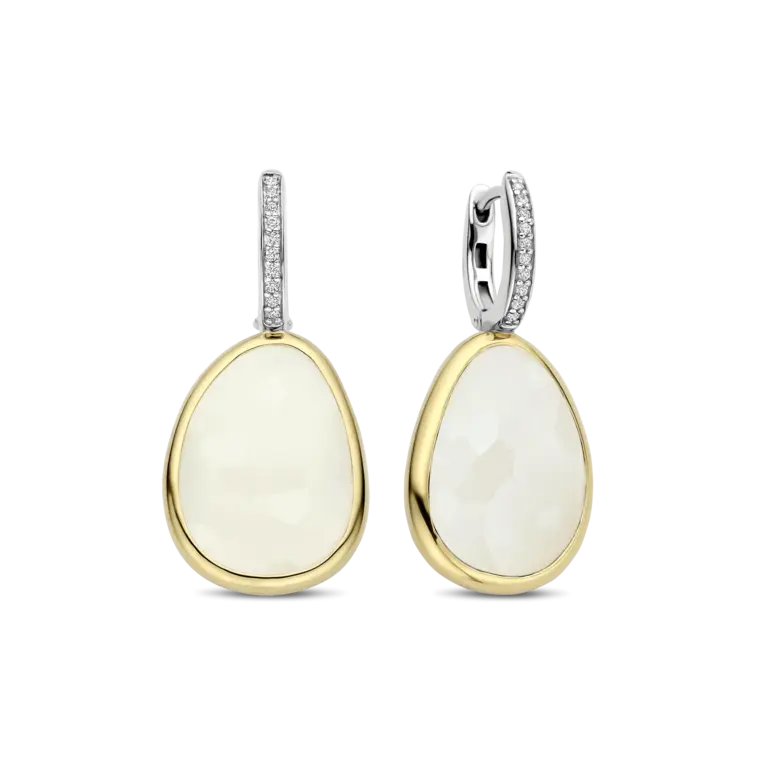 Ti Sento Milano Boucles d'oreilles plaqué or 2 Tons