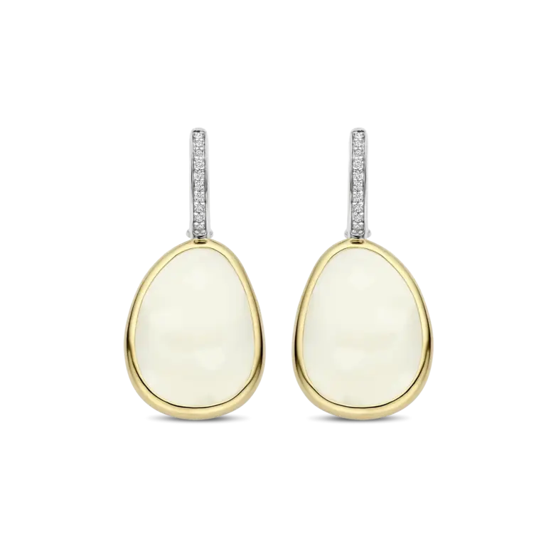 Ti Sento Milano Boucles d'oreilles plaqué or 2 Tons