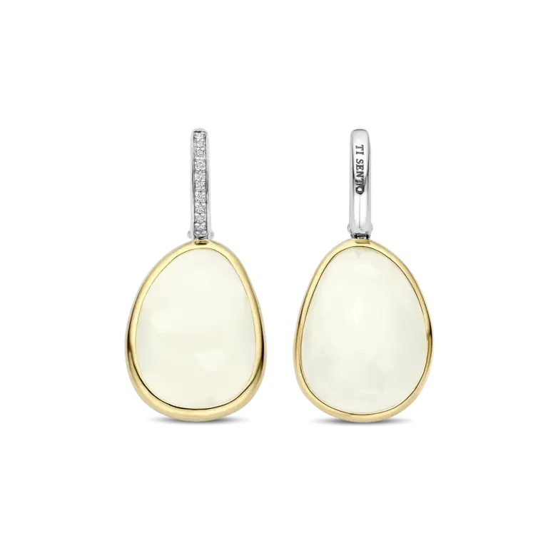 Ti Sento Milano Boucles d'oreilles plaqué or 2 Tons