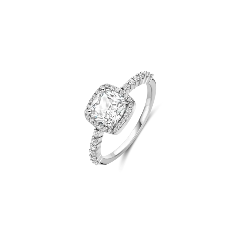 Ti Sento Milano Bague Ti Sento CZ carré