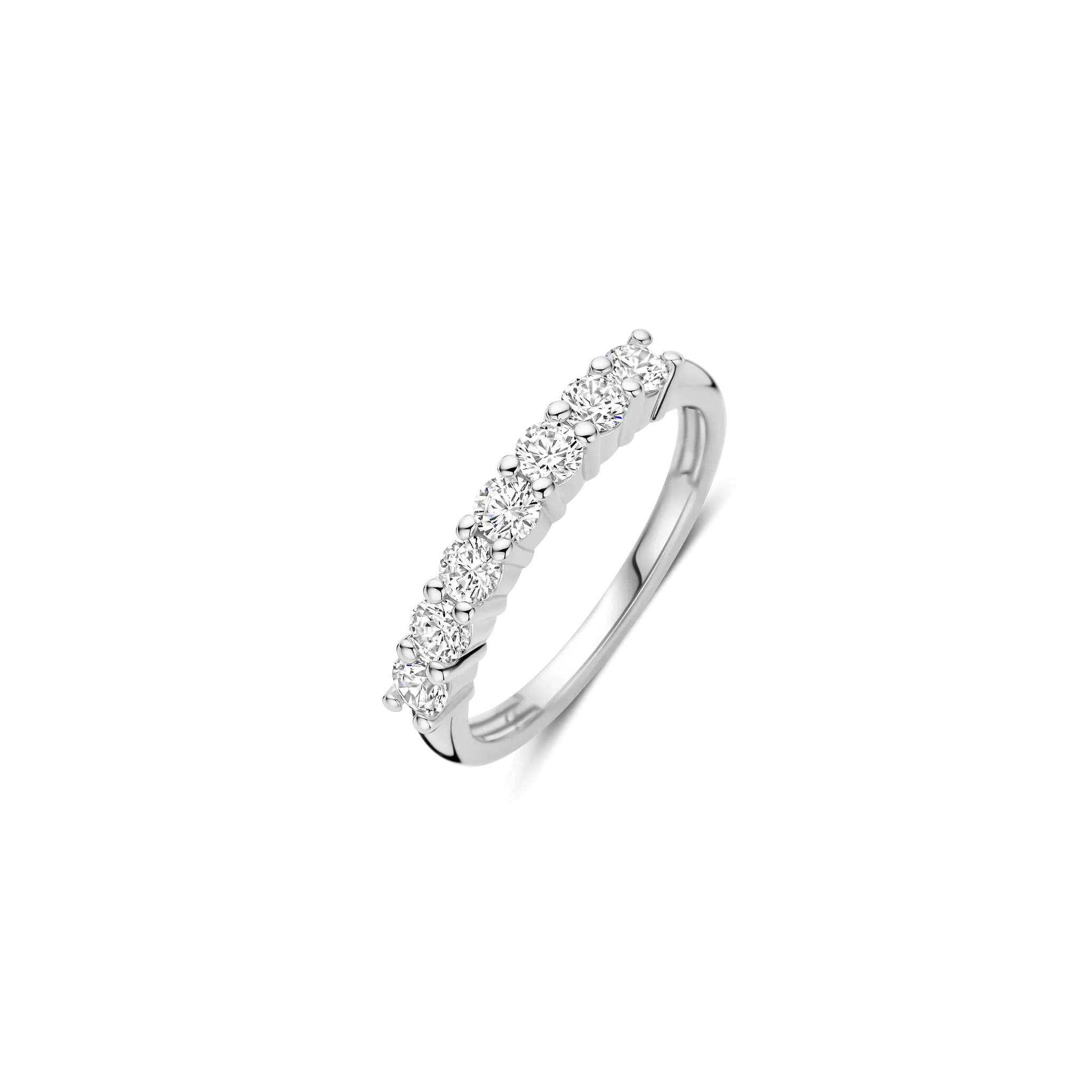 Jonc 7 pierres cz argent