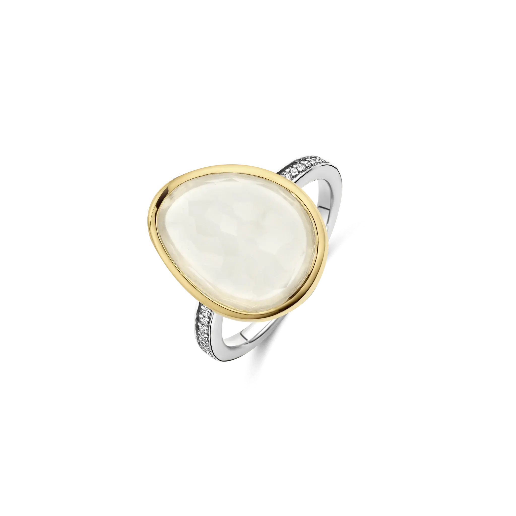 Bague 2T cristale et cz