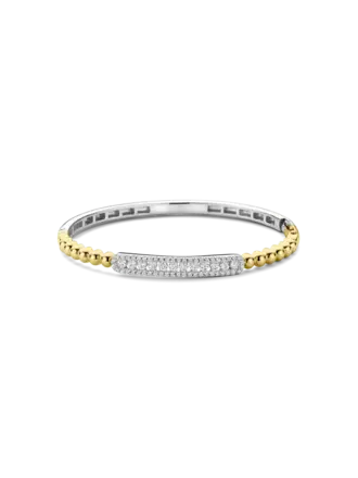 Ti Sento Milano Bracelet Rigide Argent Plaqué Or CZ