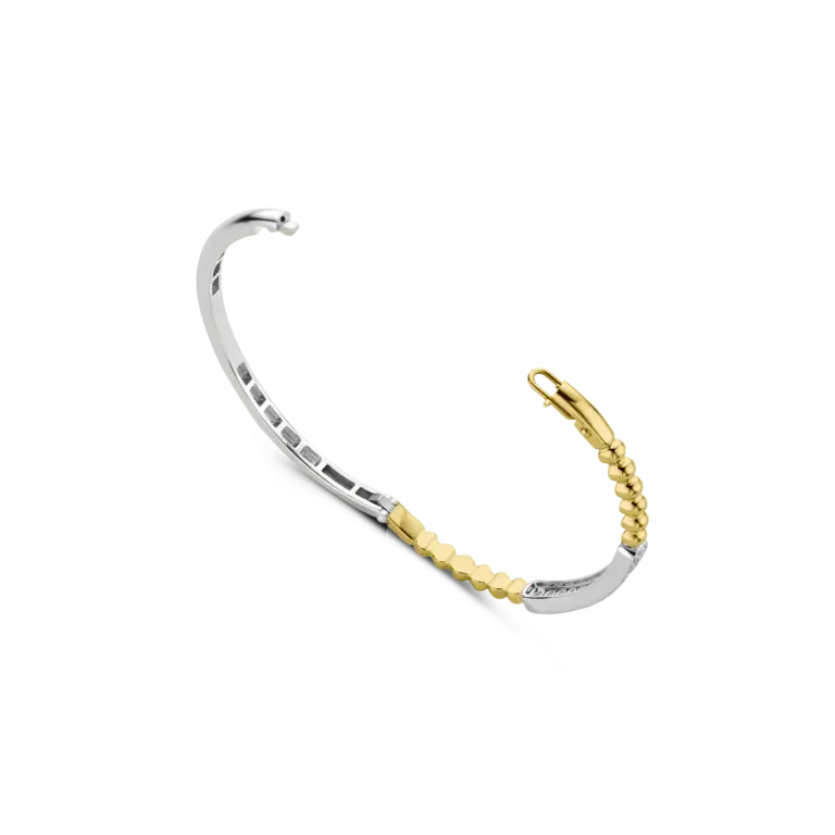 Ti Sento Milano Bracelet Rigide Argent Plaqué Or CZ