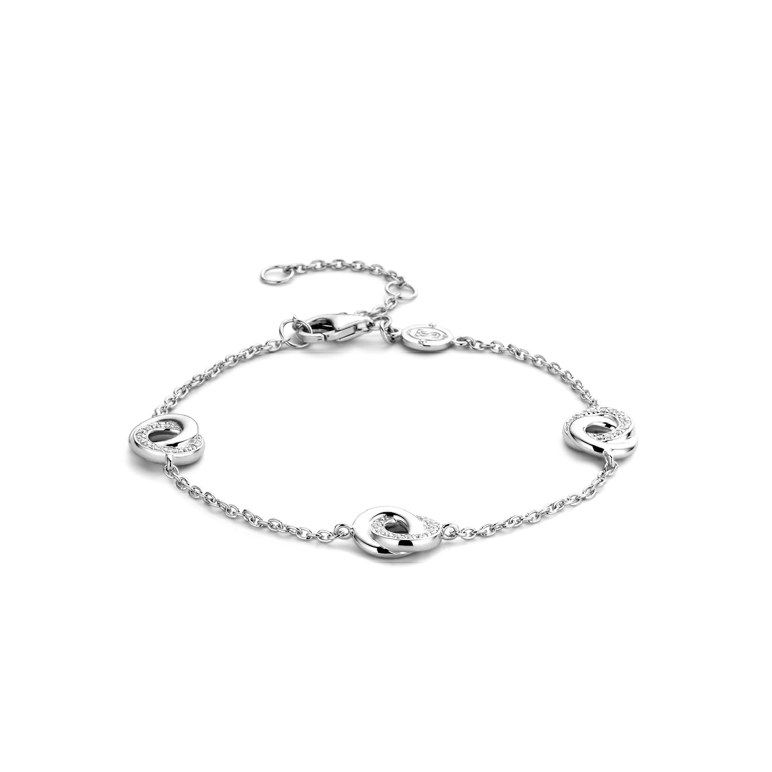 Bracelet argent CZ cercle