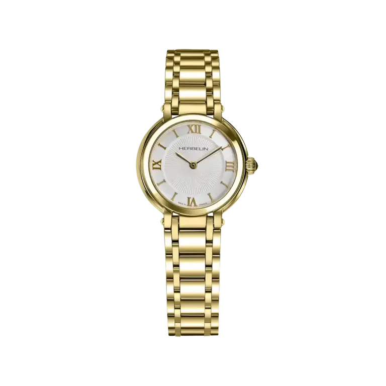 Herbelin Montre Galet doré
