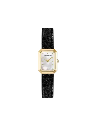 Herbelin Montre Octogone Cuir Noir