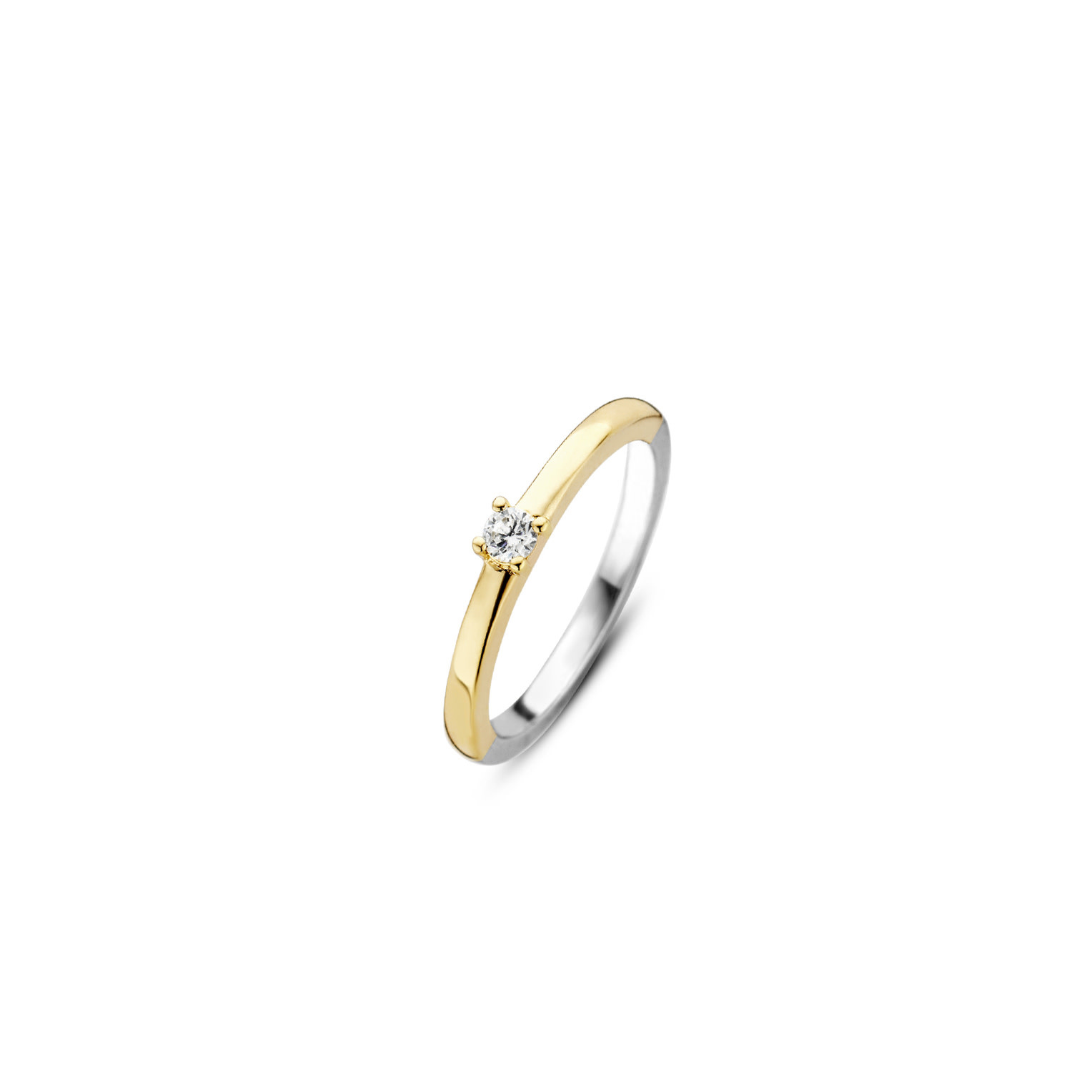 Bague arg 2 tons CZ 7