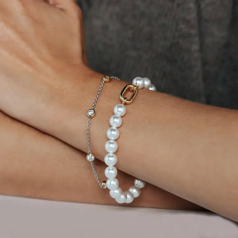 Ti Sento Milano Bracelet Argent plaqué Or CZ