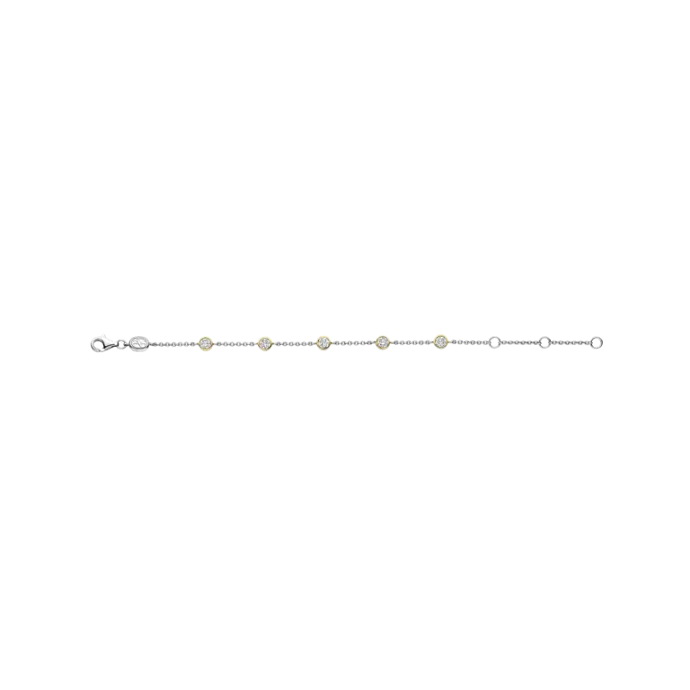 Ti Sento Milano Bracelet Argent plaqué Or CZ