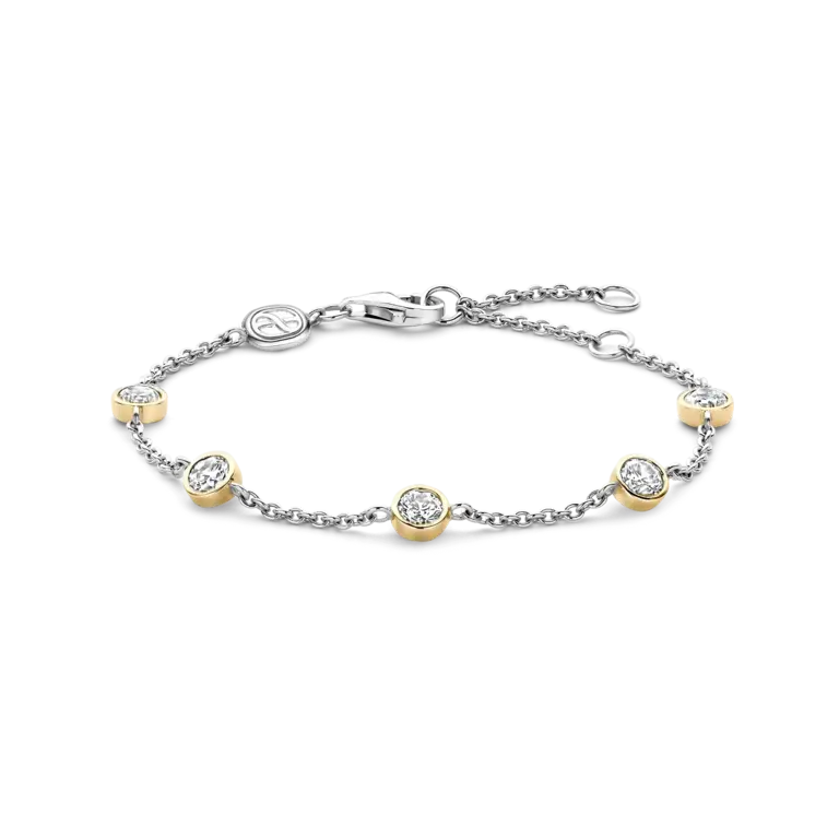Ti Sento Milano Bracelet Argent plaqué Or CZ