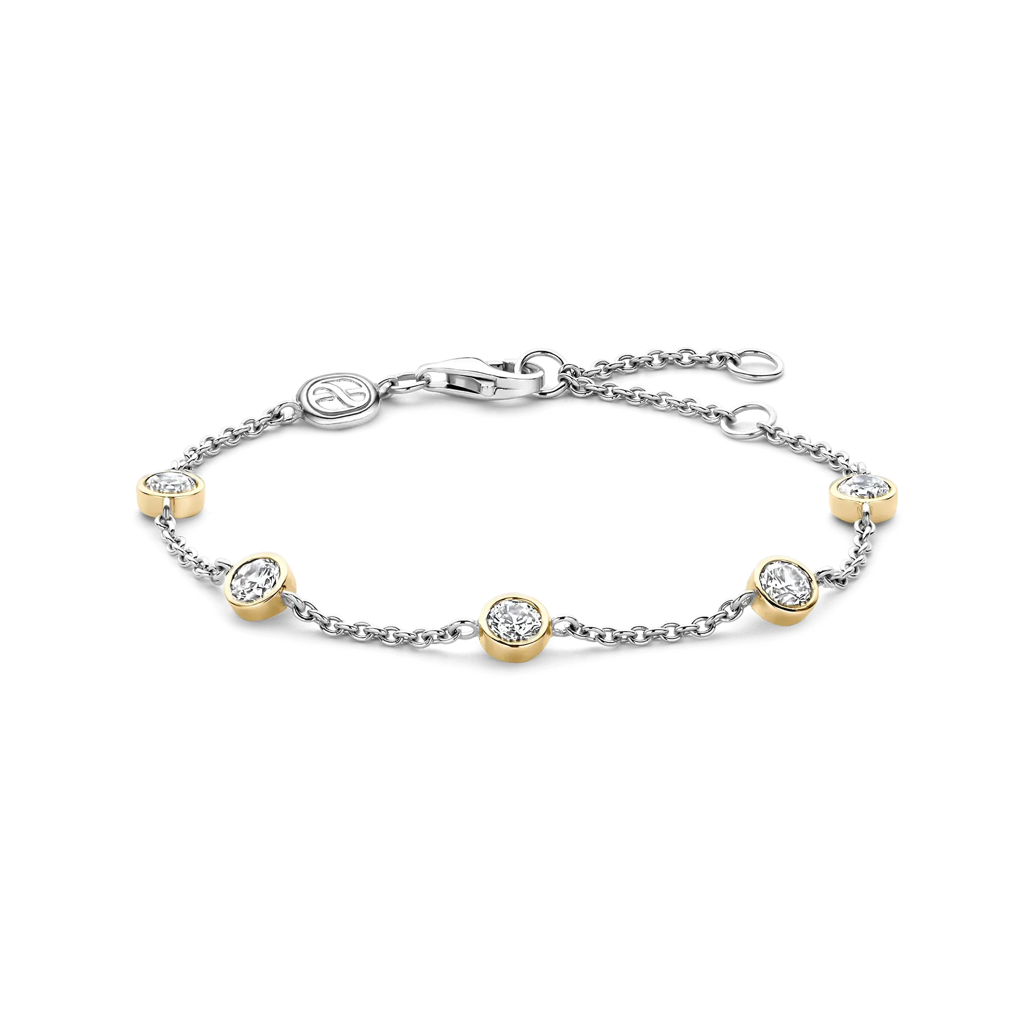 Bracelet Argent plaqué Or CZ