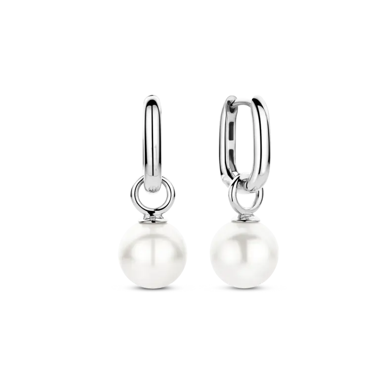 Ti Sento Milano Boucles d'oreilles Argent Perle