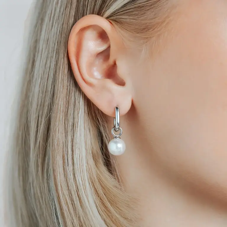 Ti Sento Milano Boucles d'oreilles Argent Perle