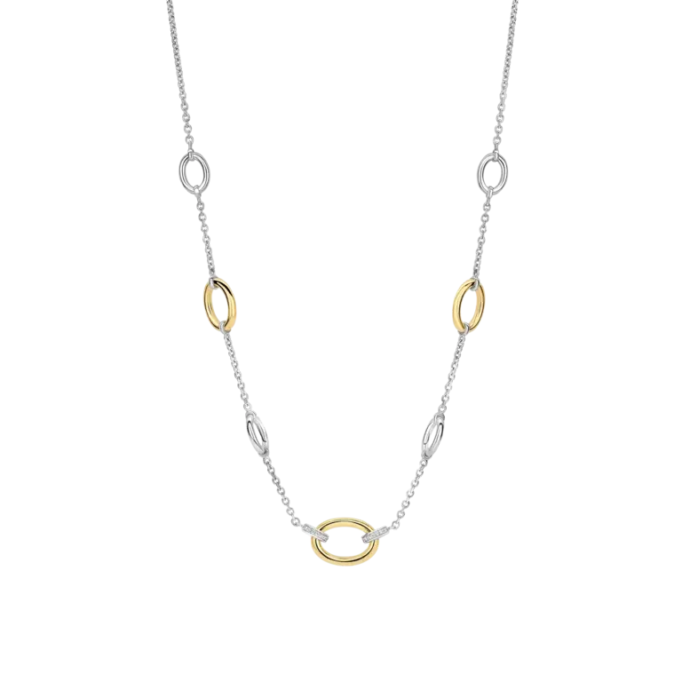 Ti Sento Milano Collier Argent Or CZ