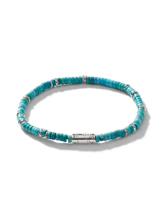 John Hardy Bracelet Heishi argent Turquoise