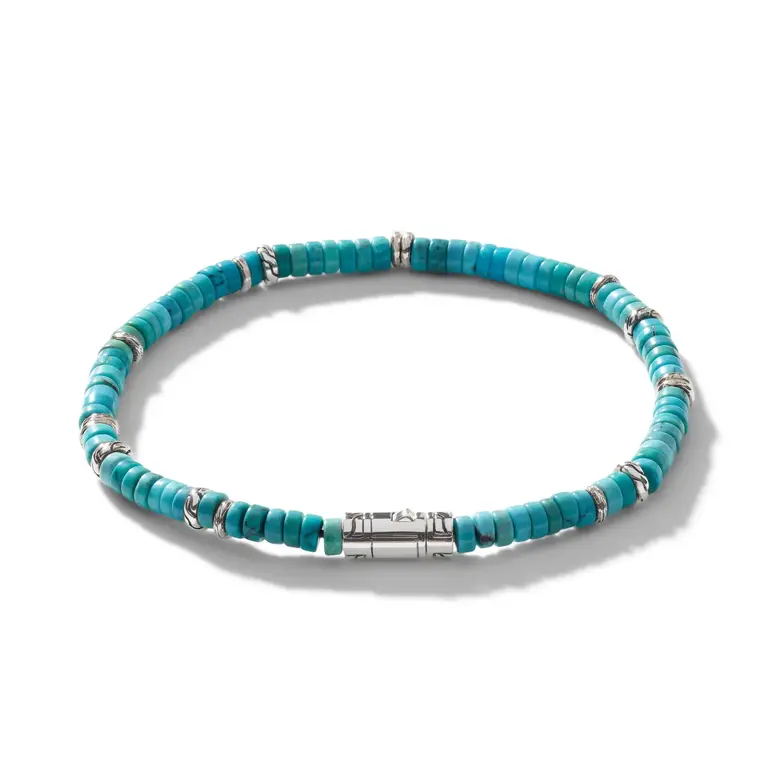 John Hardy Bracelet Heishi argent Turquoise
