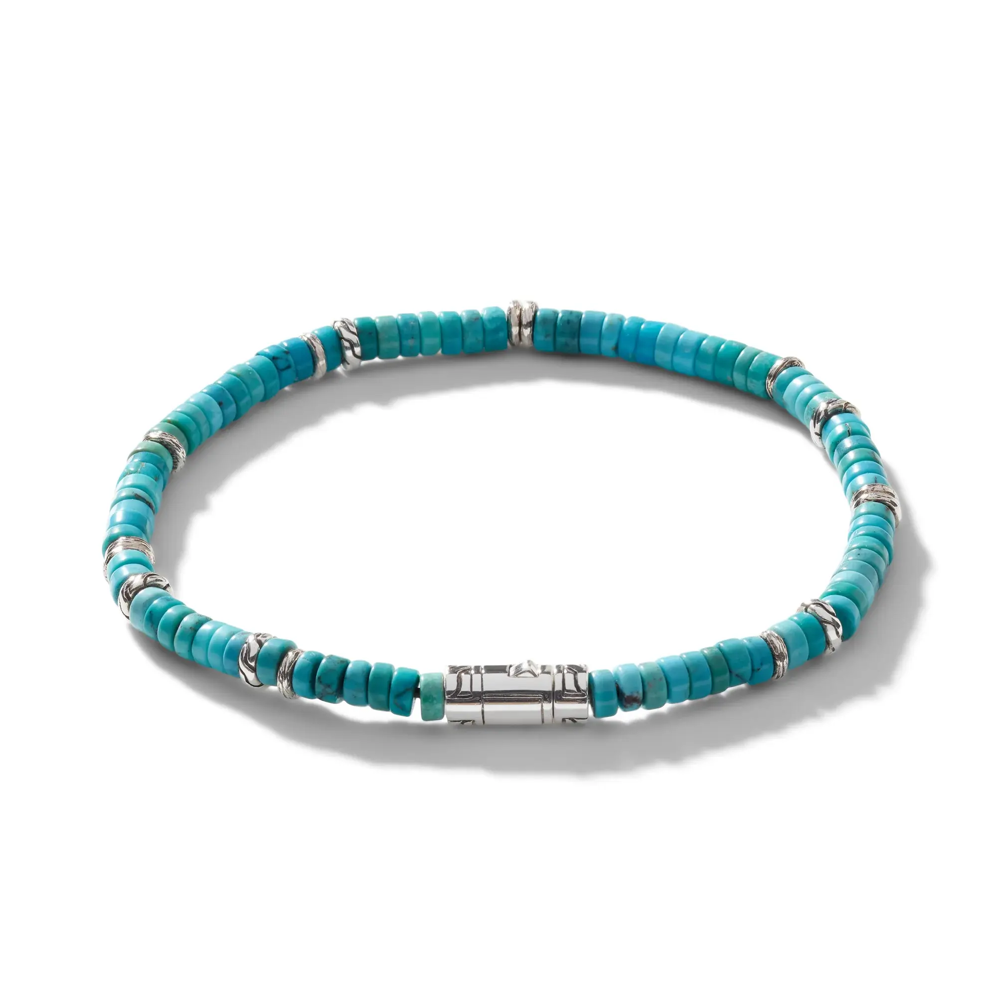 Bracelet Heishi argent Turquoise