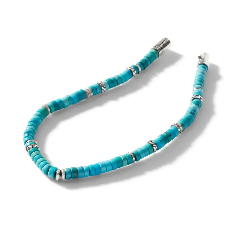 John Hardy Bracelet Heishi argent Turquoise