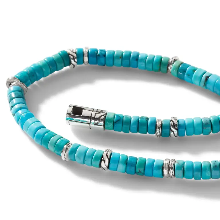 John Hardy Bracelet Heishi argent Turquoise