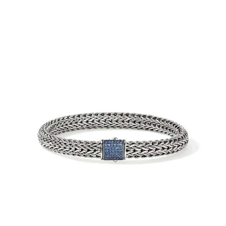 John Hardy Bracelet argent icon saphir bleu