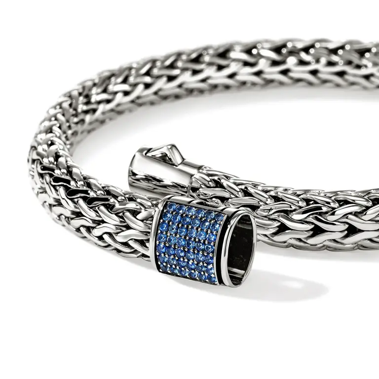 John Hardy Bracelet argent icon saphir bleu