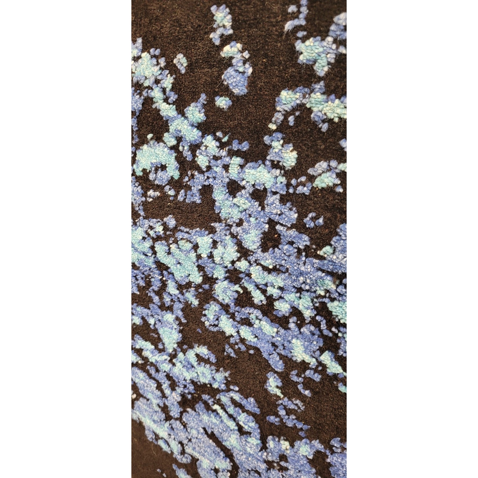 Savana Wool Carpet blue black 240x300cm 8'x10