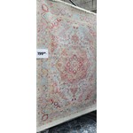 Rose  L. Blue base Multicolor Vintage Rug