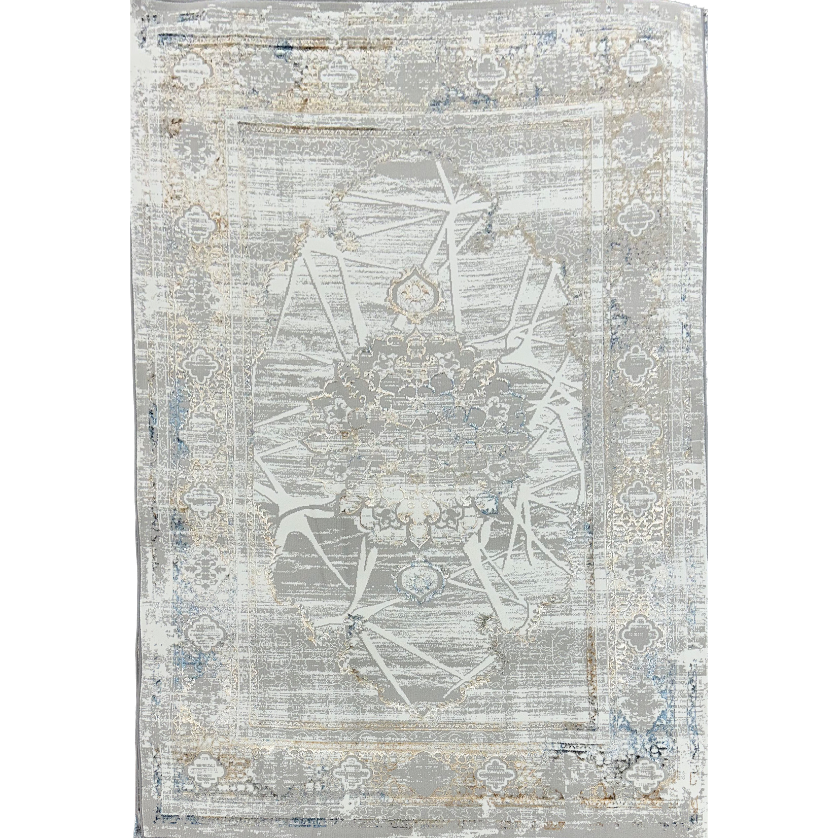 Antlanta Antlanta Collection Modern Classic Area Rug - Blue Grey & Beige Classic 04417A