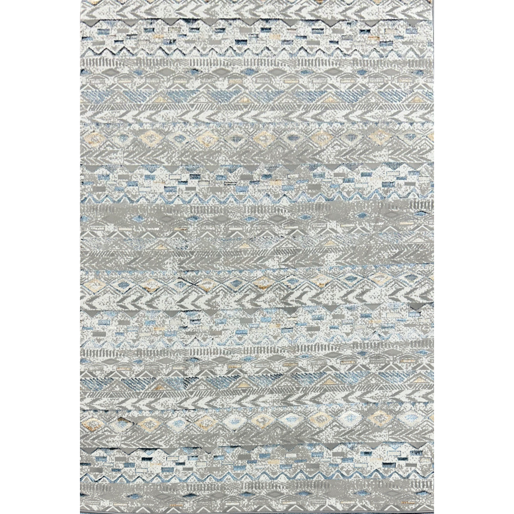 Antlanta Antlanta Collection Moroccan Style Classic Area Rug - Blue Grey & Beige Classic 03963A
