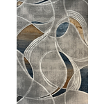 Antlanta Collection Antlanta Tapis De Zone Moderne Style Géométrique - Bleu Gris Et Beige 04690A