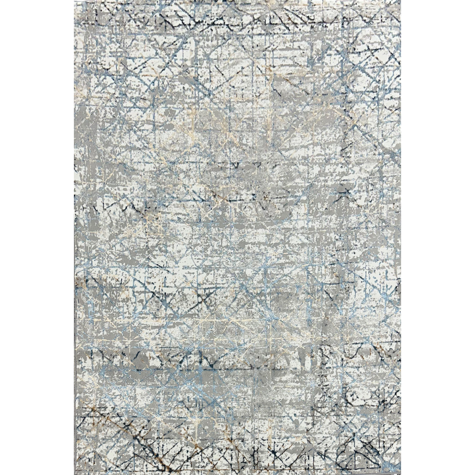Antlanta Antlanta Collection Modern Area Rug - Blue Beige Grey 04324A