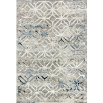 Antlanta Tapis de la collection Antlanta Tapis Géométriques - Bleu Gris et Beige 04321A