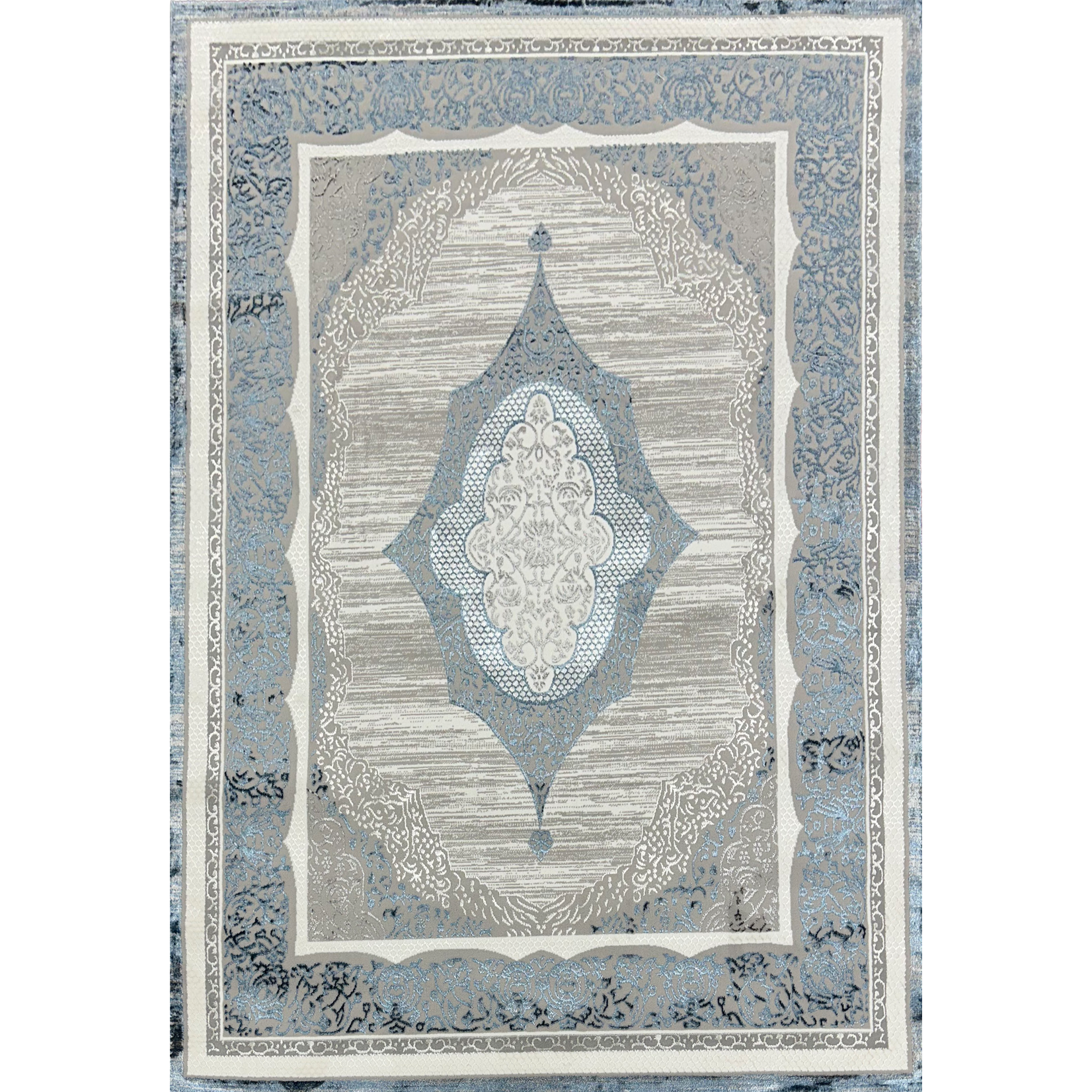 Antlanta Tapis de la collection Antlanta Tapis Classique - Beige Gris et Bleu 04115A
