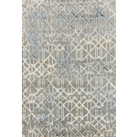 Antlanta Antlanta Collection Geometric Pattern Tile Area Rug - Beige, Grey & Blue 04108A