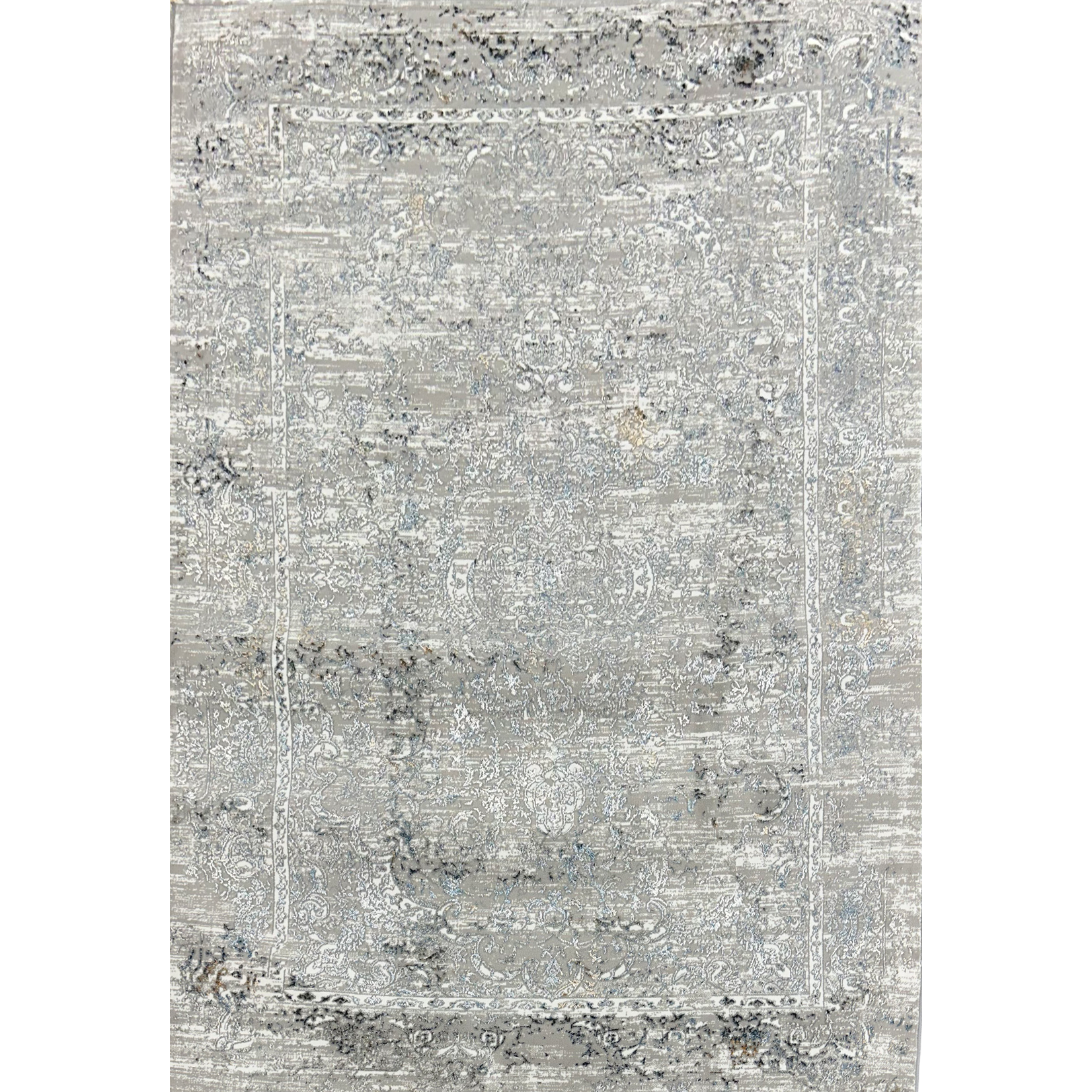 Antlanta Tapis de la collection Antlanta Tapis Vintage Classique - Beige, Bleu et Gris 04062A