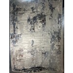 Tapis de la collection Taj - Moderne 8805C, Bleu, Gris, Crème, Beige Polyester