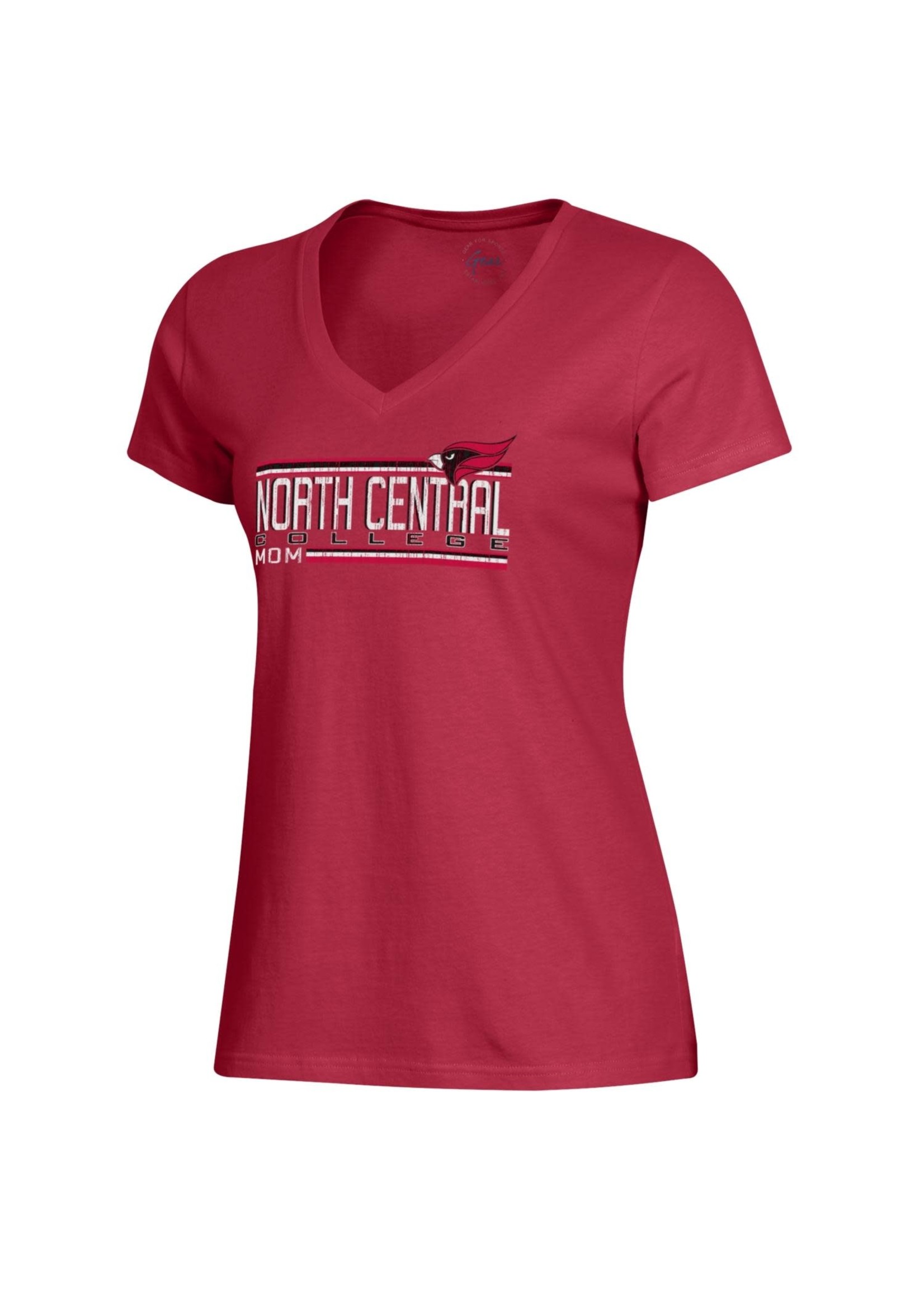 Gear For Sports North Central College Mom V neck Tee