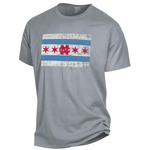 North Central College Chicago Flag Comfort Wash Short Sleeve Tee Shirt