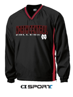 CI Sports North Central College Tipped Vneck Raglan Windshirt