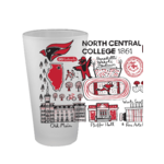 Julia Gash North Central College Frosted Pint Glass - Julia Gash