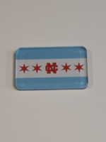 Neil Enterprises North Central College/ Chicago Flag Magnet by Neil