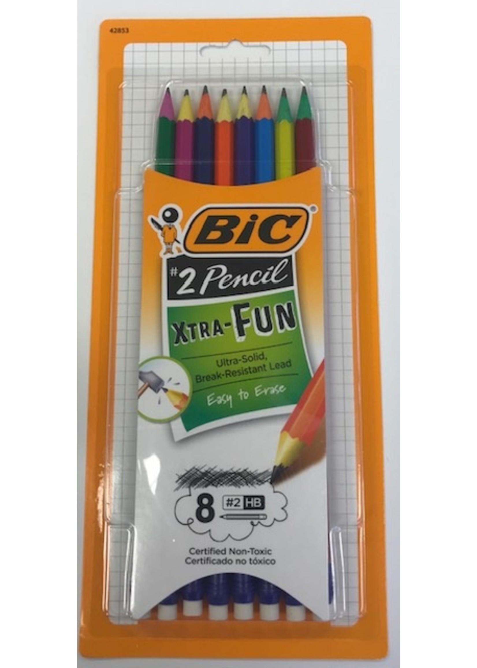 BIC BIC Xtra Fun Pencil Asst #2 8pk