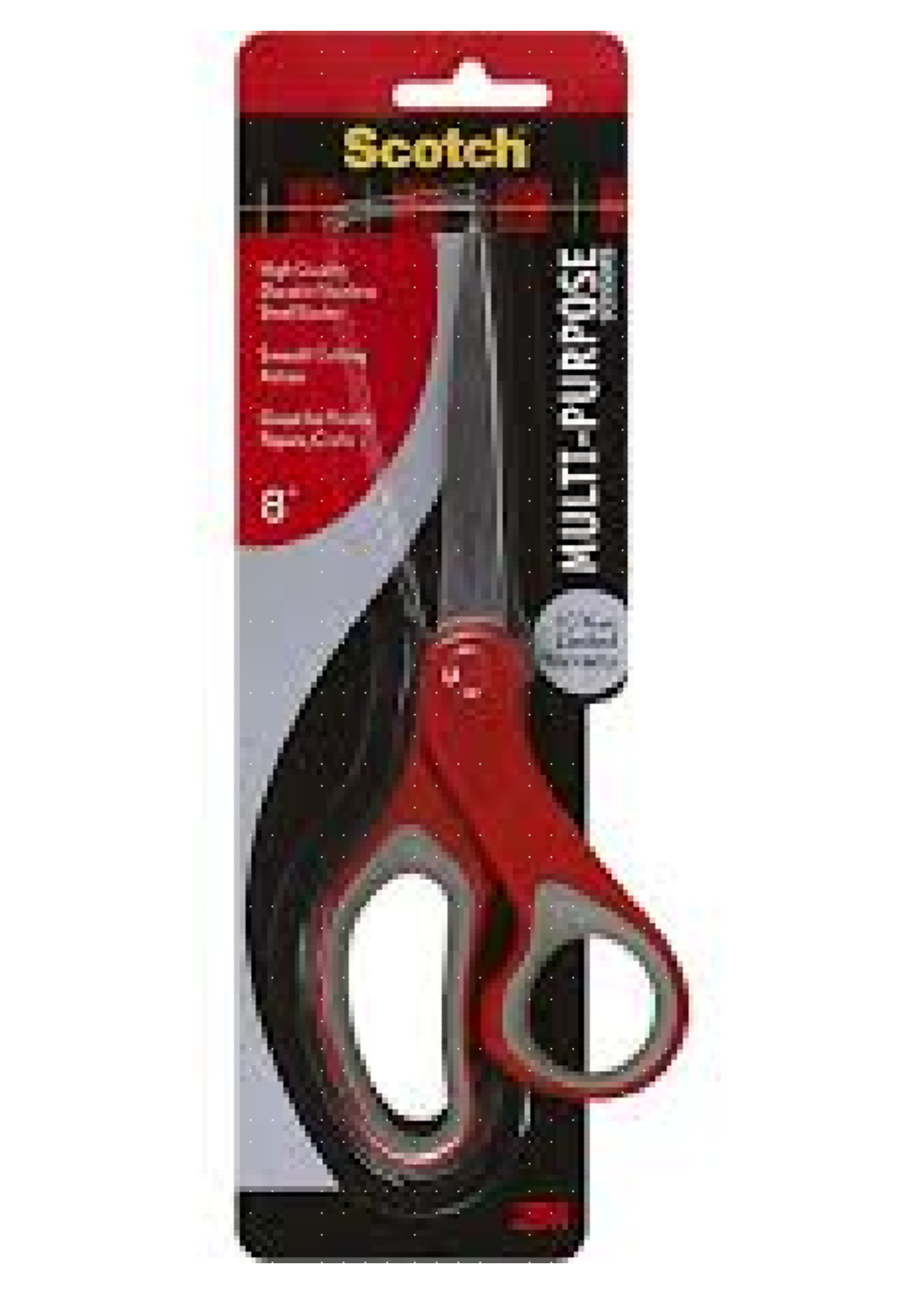 Scotch Scotch Multipurpose Scissors Red/Gray 8in.