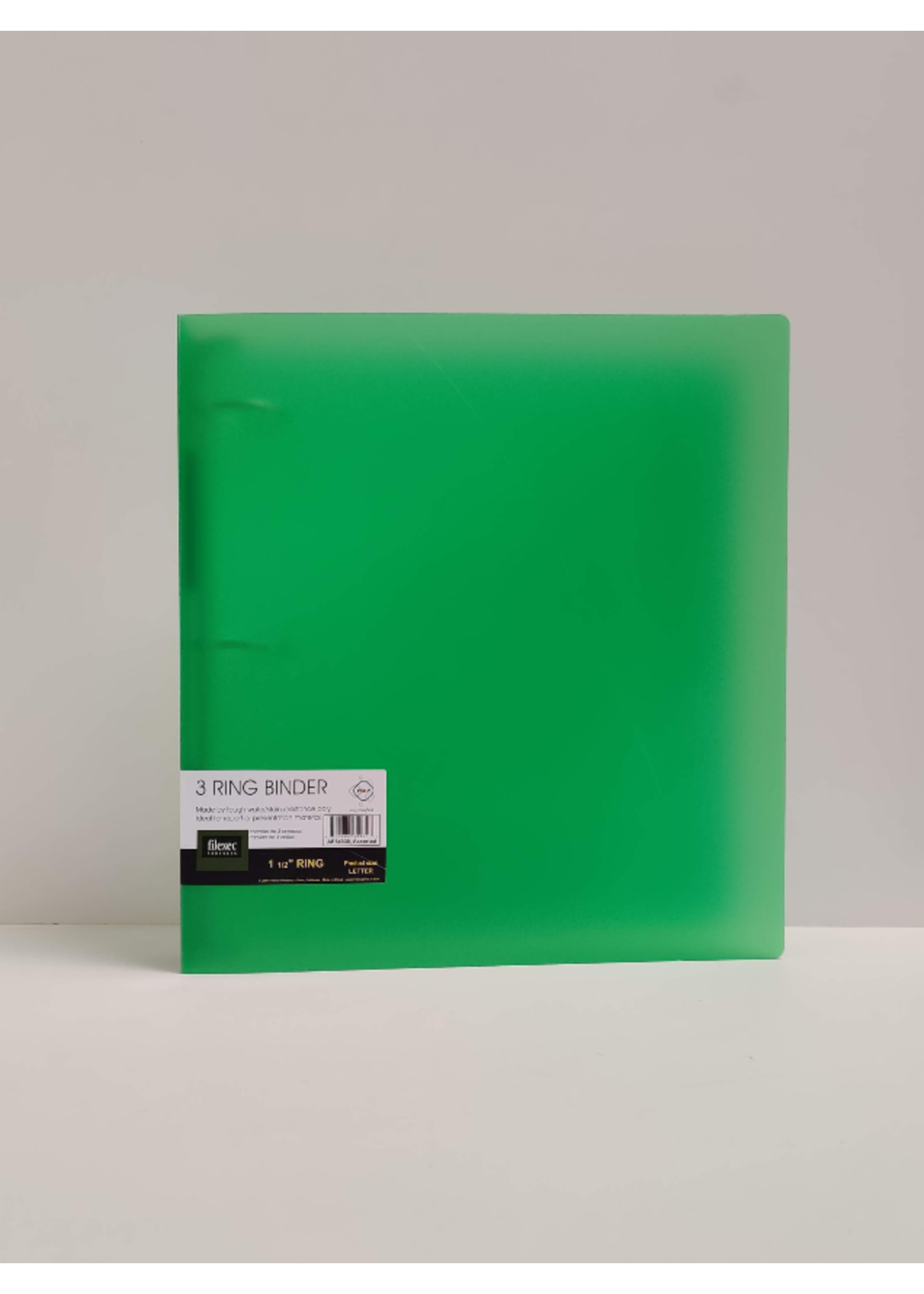 Filexec Filexec Poly Ring Binder 1.5inch Frosted sold separately