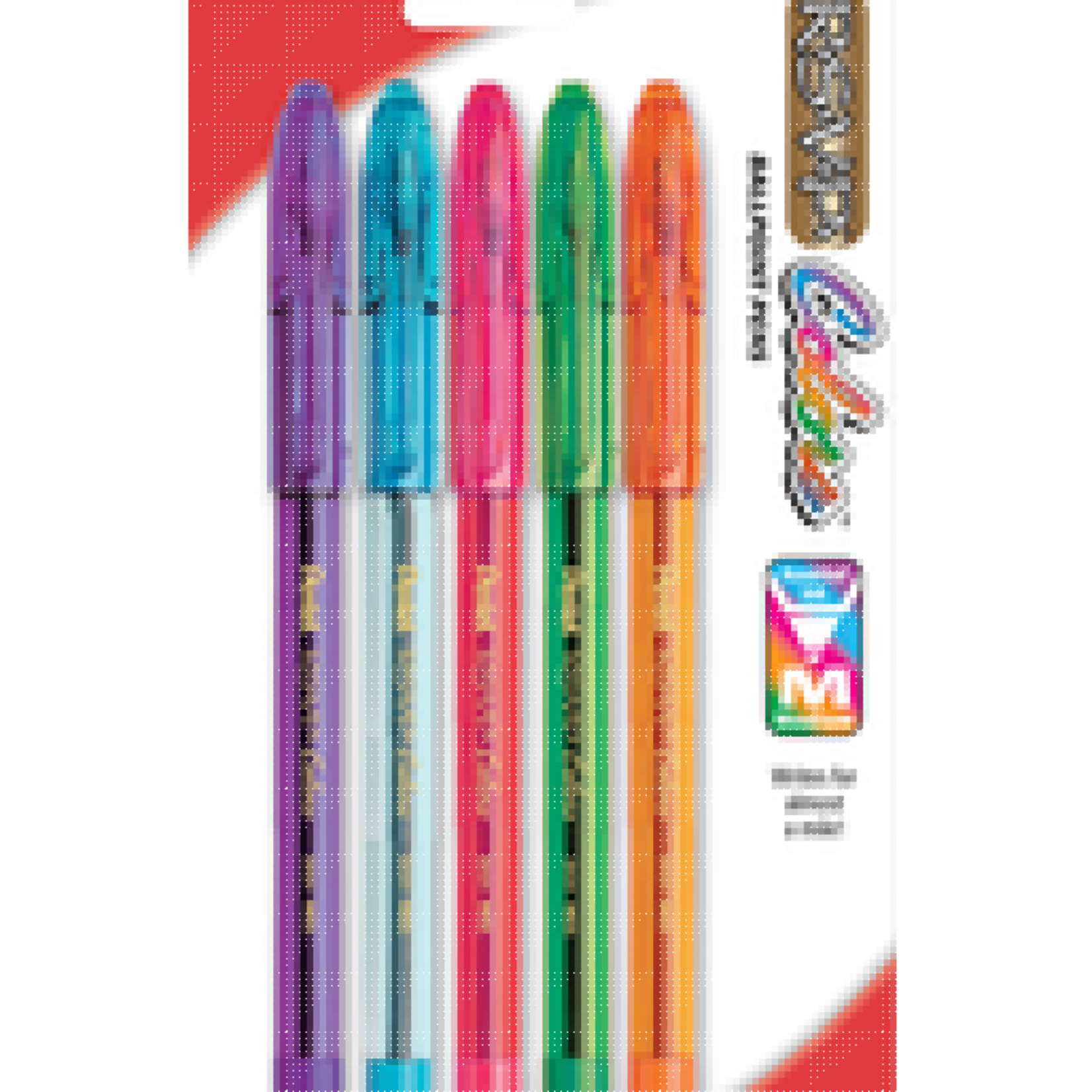 Pentel Pentel RSVP Colors Ballpoint Pen(Asst)5pk .7mm