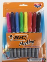 BIC BIC Marking Pocket Permanent Marker Asst Fine 8pk