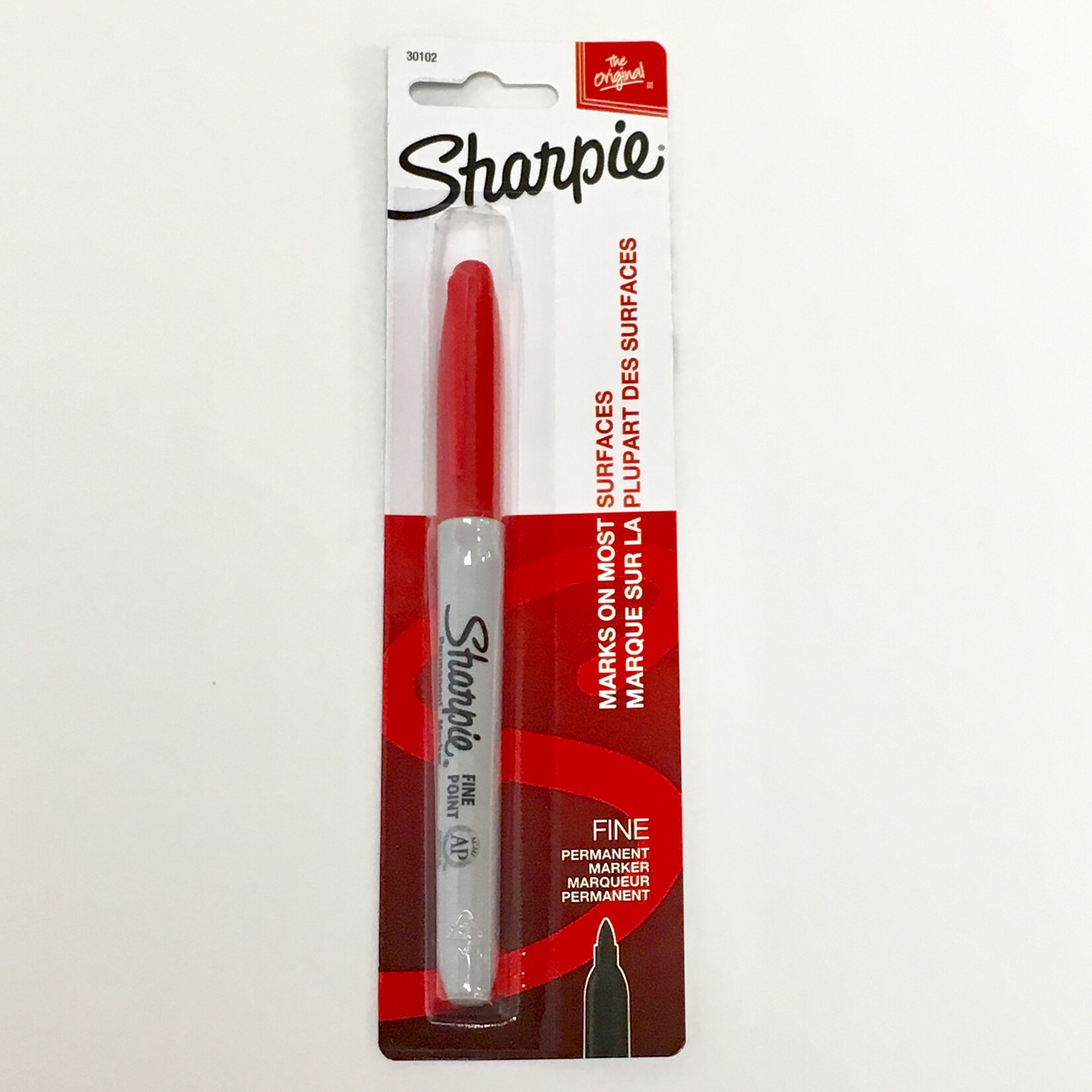 Sharpie Sharpie Permanent Marker Red Fine 1pk