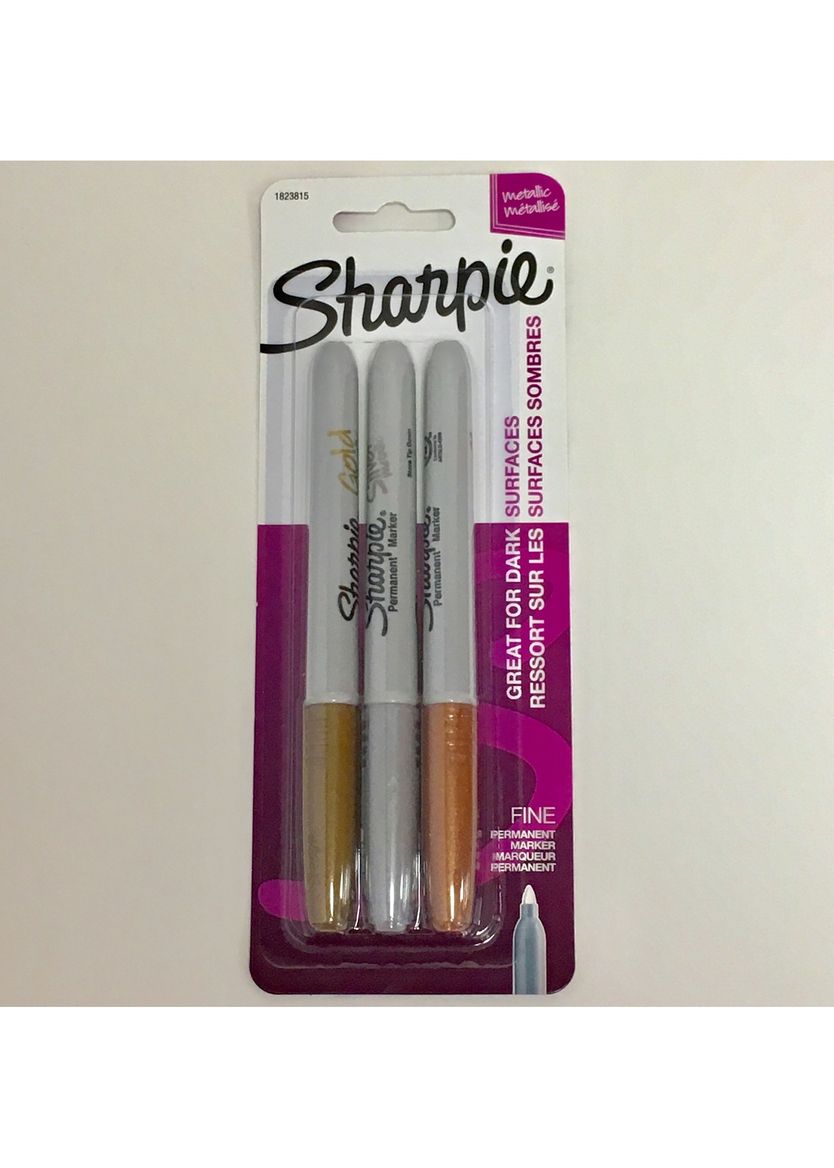 Sharpie Sharpie Permanent Metallic Marker(Asst)3pk