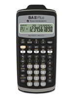 Texas Instrument TI BA II Plus Business Calculator (Black)